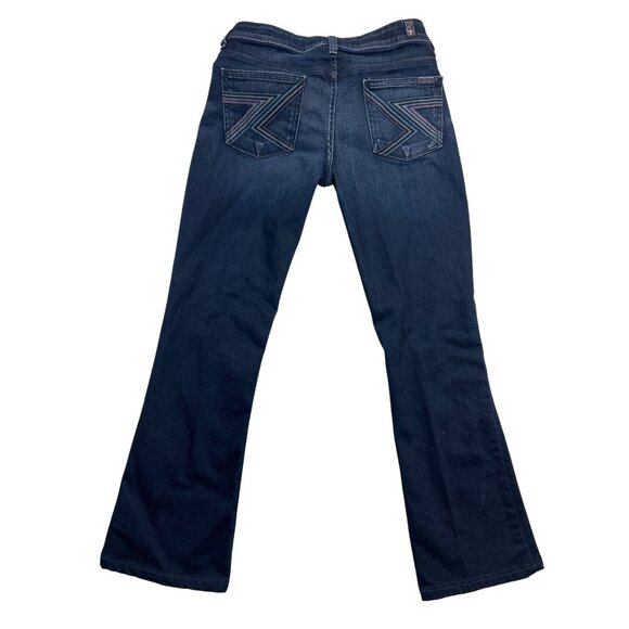 7 for all mankind Jeans Womens 26 Blue Denim Flynt Flare Stretch - Picture 2 of 8